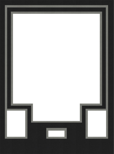 Black silver jersey display - silver,
