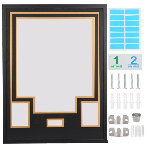 Black gold jersey display - black,