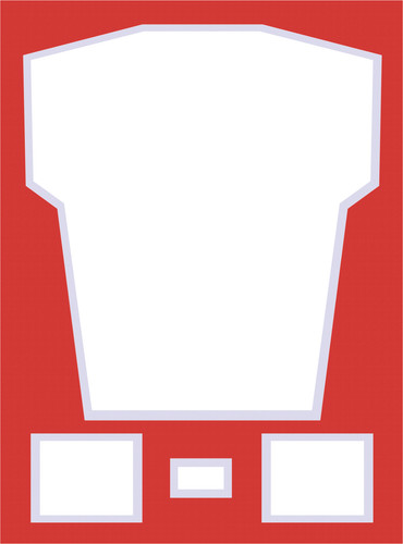 Red white jersey display - &,