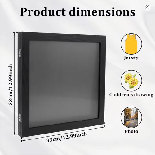 Wood jerseys display frame - jerseys,