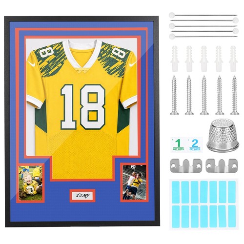 Blue orange jersey display - jersey,