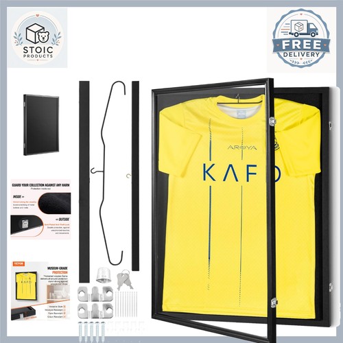 Black jersey frame display - black,