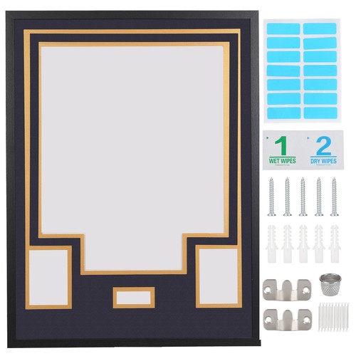 Navy gold jersey display - gold,