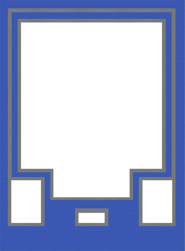 Blue silver jersey display - blue&,