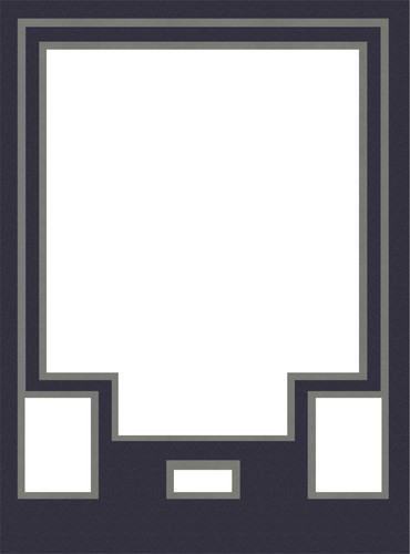 Navy silver jersey display - silver,