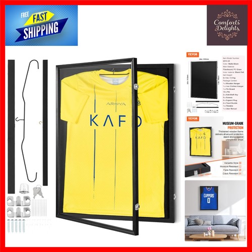 Lockable sports jersey display - jersey,