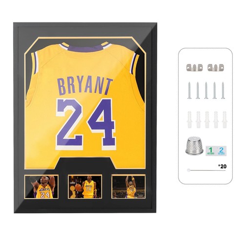 Jersey display case with photo - jersey,